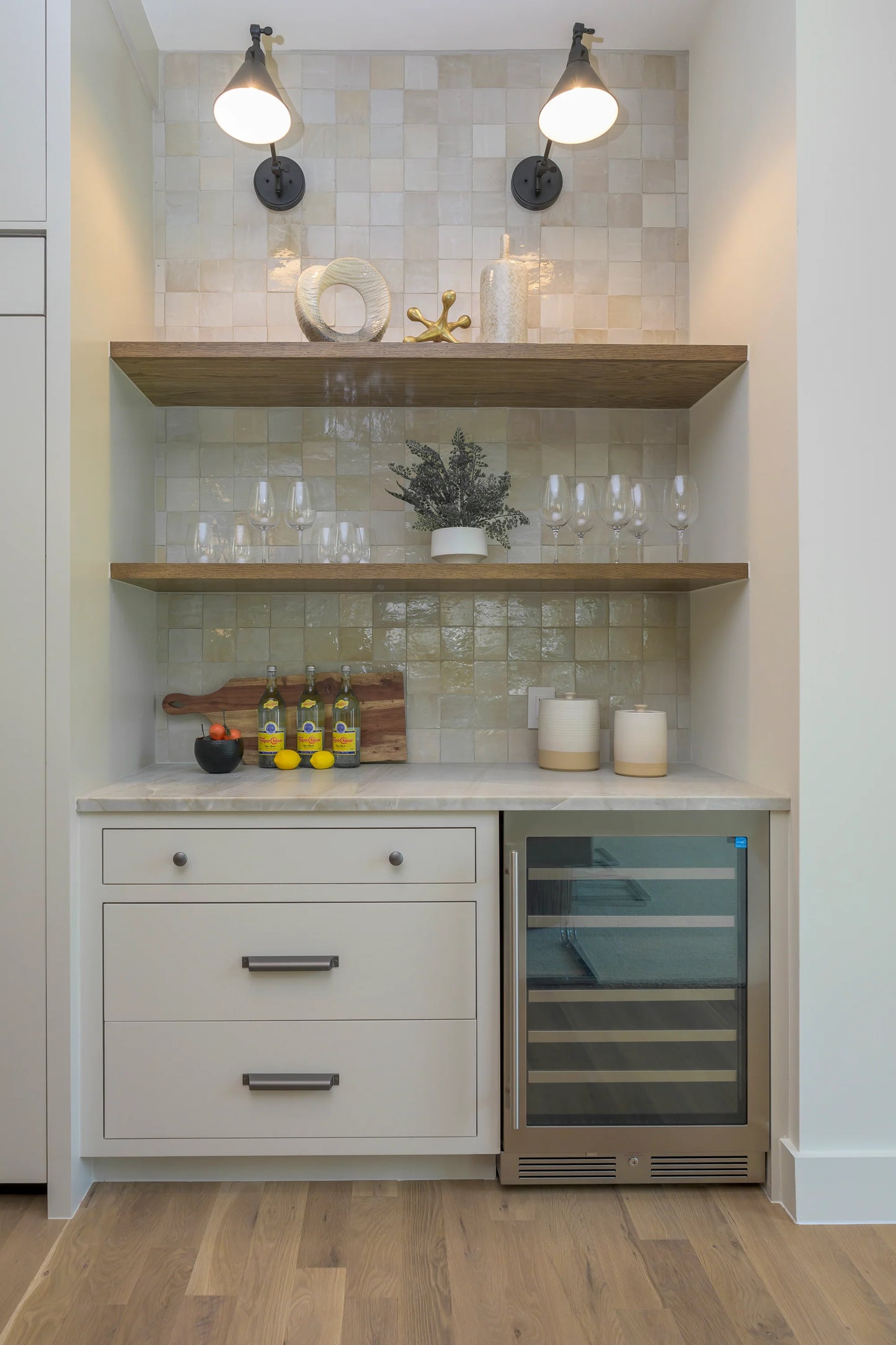 Natural White 4x4 Zellige Tile