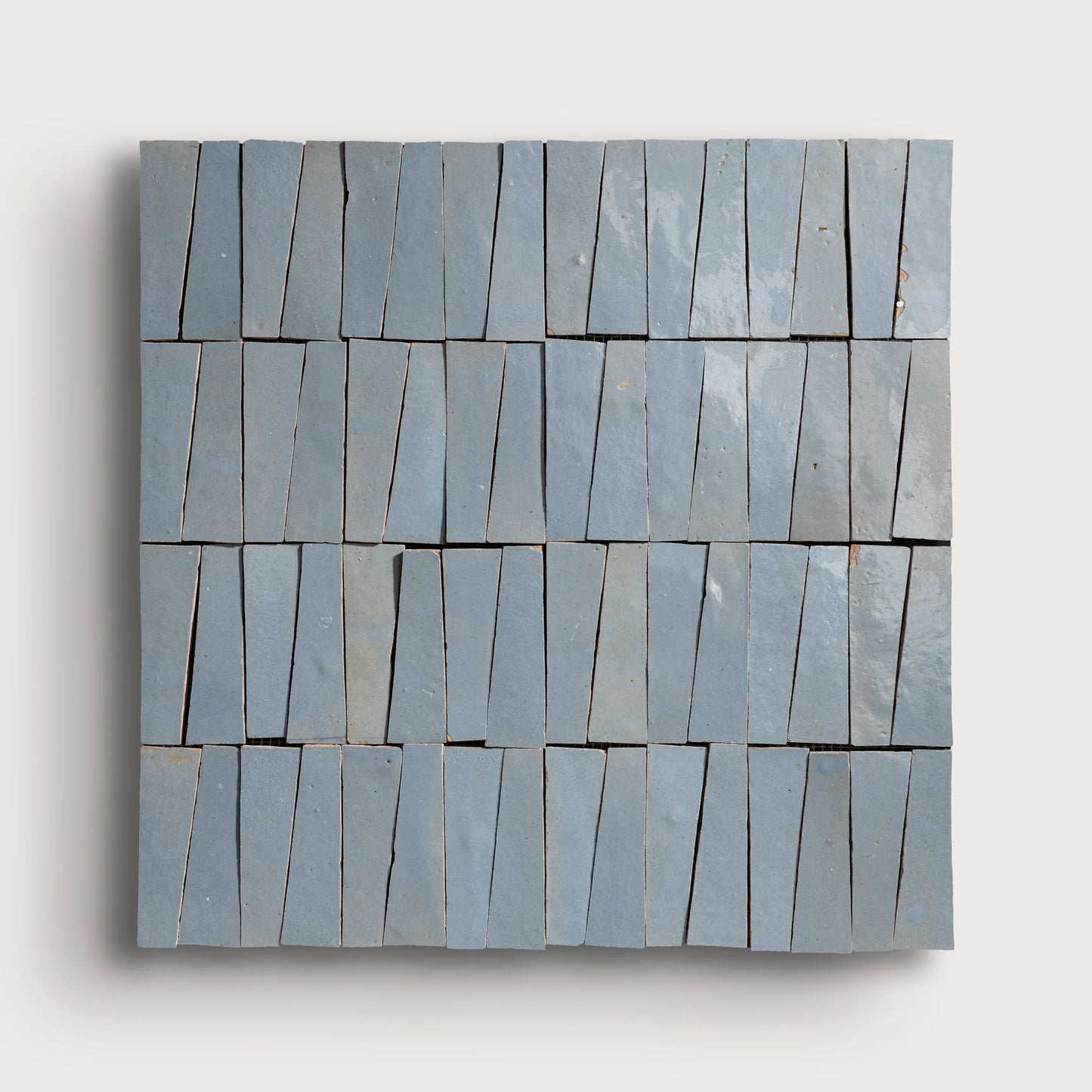Belize Blue 1x4 Trapezoid Mosaic Zellige Tile