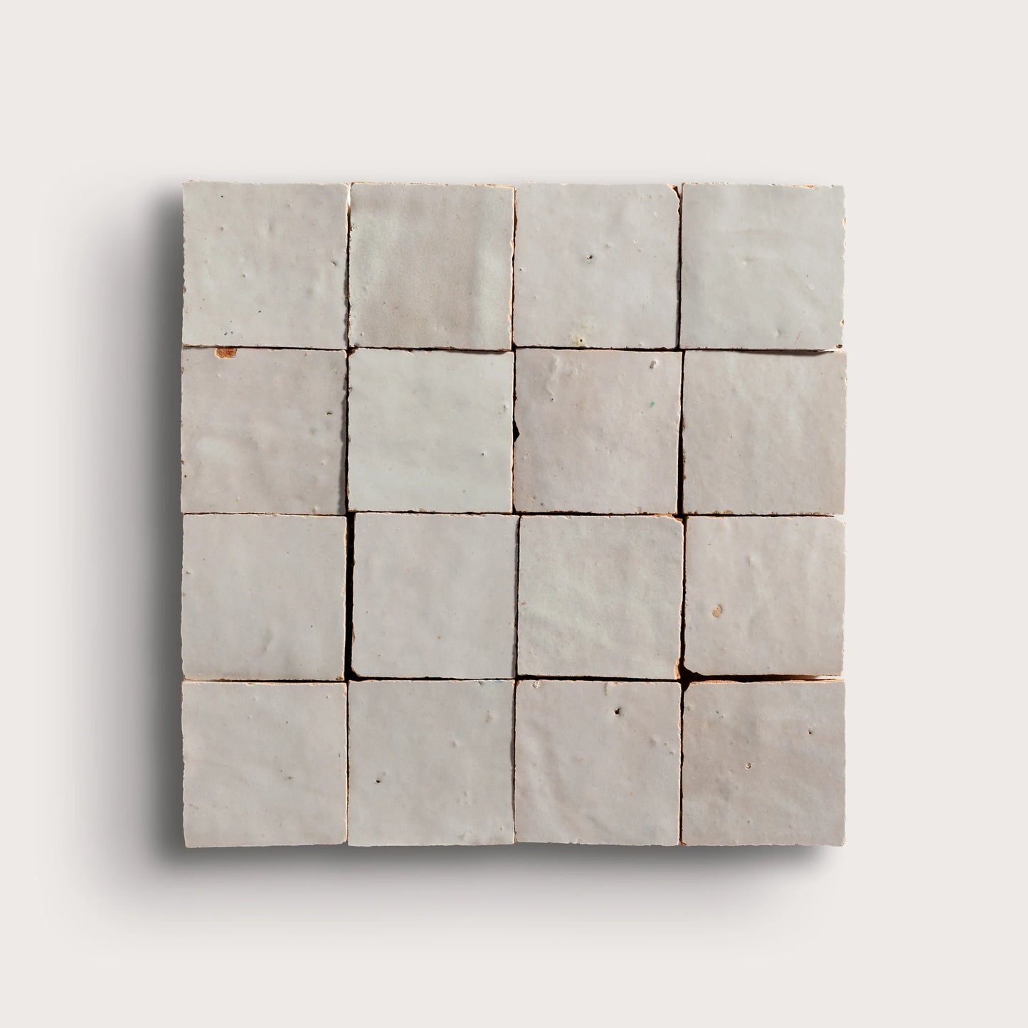 Natural White 2x2 Mosaic Zellige Tile
