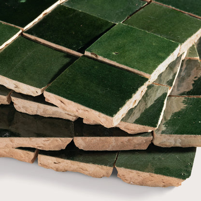 Forest Green 2x2 Mosaic Zellige Tile