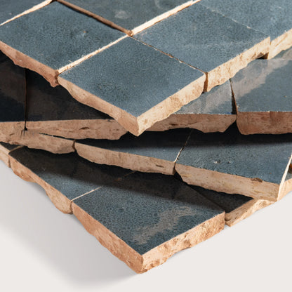 Steel Grey 2x2 Mosaic Zellige Tile