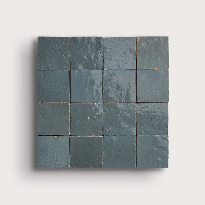 Steel Grey 2x2 Mosaic Zellige Tile