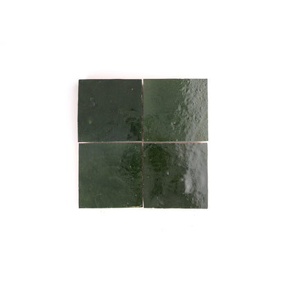 Forest Green 4x4 Zellige Tile