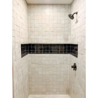 Natural White 4x4 Zellige Tile