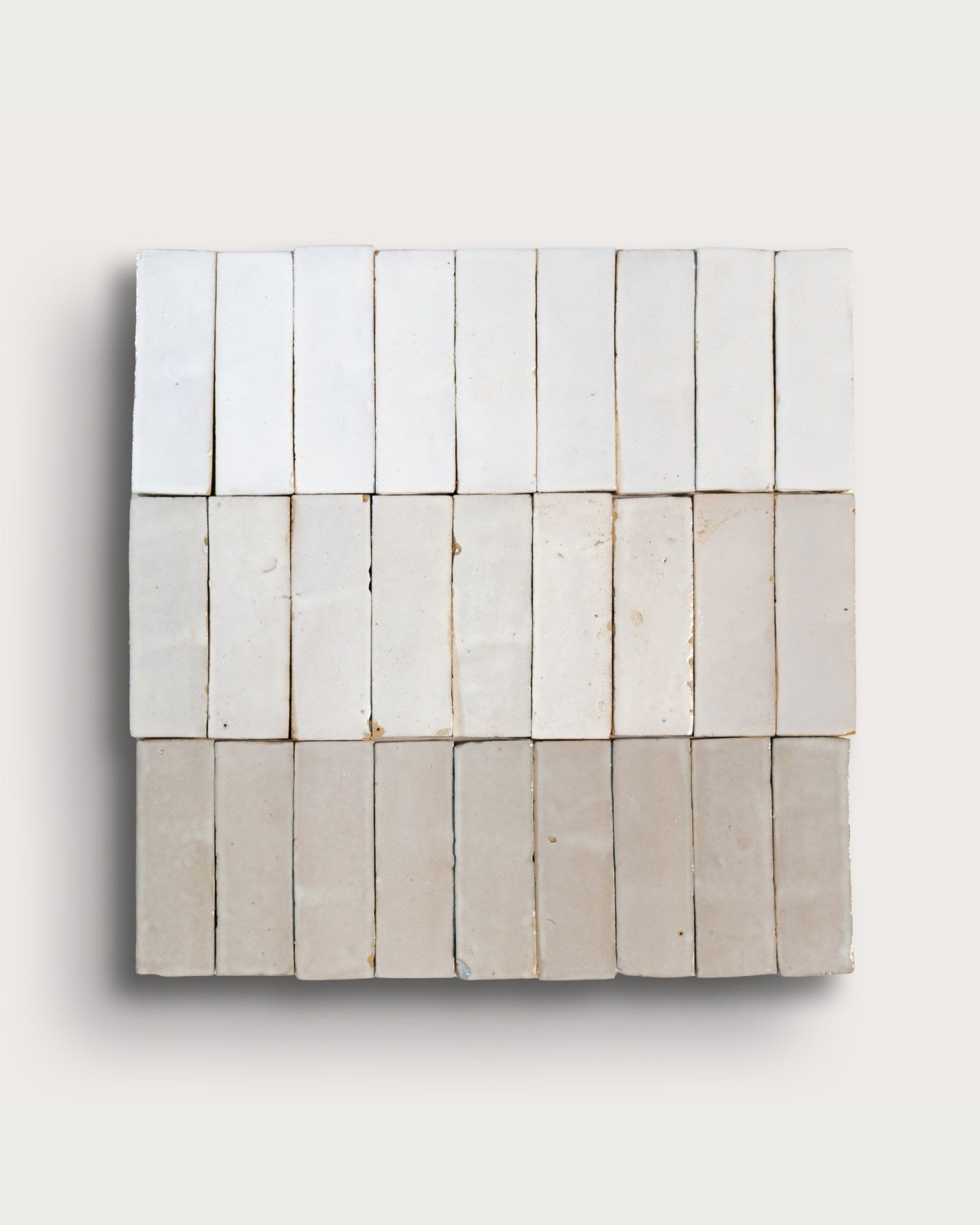 White isn't one-size-fits-all.

Bright White, Snow White, and Natural White each bring their own character—from crisp and clean to soft and organically varied.

The best way to choose? See them in your own space. Samples will always tell you more than a screen can.

Working on a new project and choosing a white zellige? Comment "freetile" for 3 FREE tile samples now.*

*Offer valid for new subscribers only. Individuals previously subscribed are not eligible. Limit one redemption per person. (image 2)