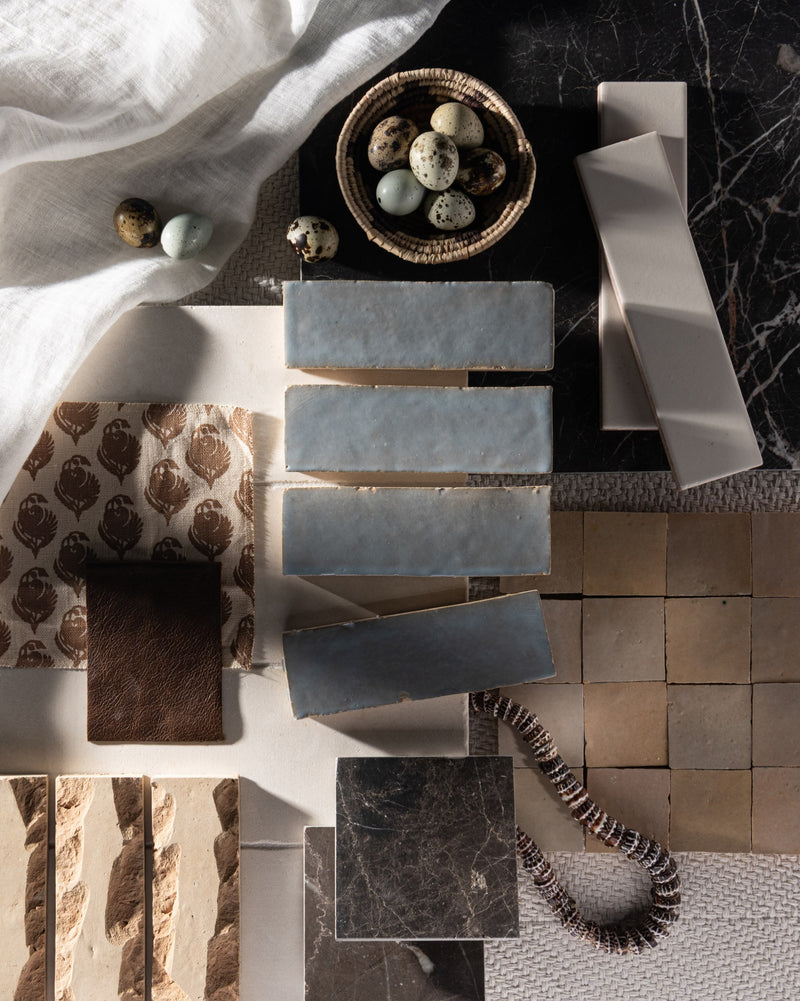 Nothing beautiful repeats itself.

Handmade tile and natural stone reveal their character piece by piece, making every installation one of a kind.