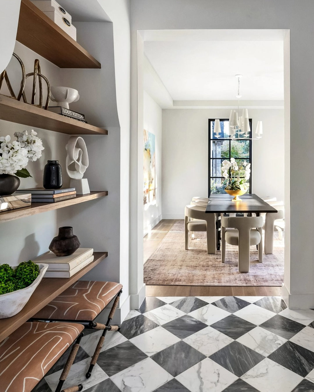 Some of our favorite rooms are ones we’ve never stood in.

You share your homes, and we get to look around. This hall shows why that never gets old: two marbles laid on the diagonal, running under arch after arch to the stairs.

Thank you for letting us in. Tag @riadtile on your project. We see every one.

Tile: Bardiglio Grey Light & Casablanca Carrara 18x18 | Honed Checkerboard
Builder: @fairmonthomesdfw
Design: @studiohaus.interiors 
Photo: @realphototexas (image 3)