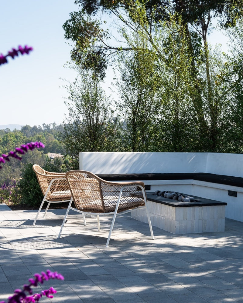 Outdoor spaces have a certain way of bringing people together, and this one is no exception. Thoughtfully designed for lingering dinners, easy conversation, and evenings that stretch long after sunset. We love seeing our handcrafted Snow Zellige play a part in bringing this beautiful oasis to life.

If this holiday weekend inspired ideas for your own backyard, our Fourth of July 50% off shipping* promotion is still happening for a limited time. Now’s the perfect opportunity to create a space you’ll gather i